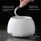 Beneficios del OralSonic One: limpia 10 veces más profundo que el cepillo y elimina 99,9% de bacterias y hongos sin químicos